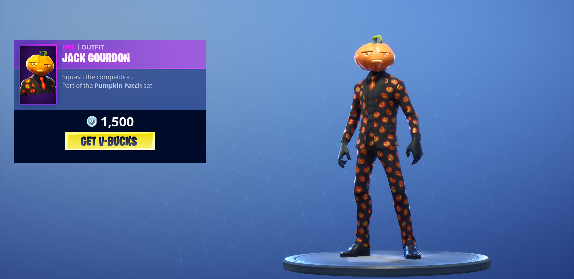 it should be noted that despite the outfit being epic it doesn t have the usual back bling that is expected you re paying 1 500 v bucks for a skin alone - fortnite skins 1500 v bucks