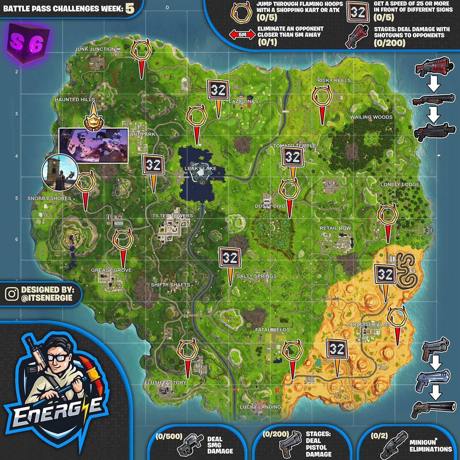for those struggling with any of the challenges here s a cheat sheet from itsenergie - fortnite challenges week 2 cheat sheet