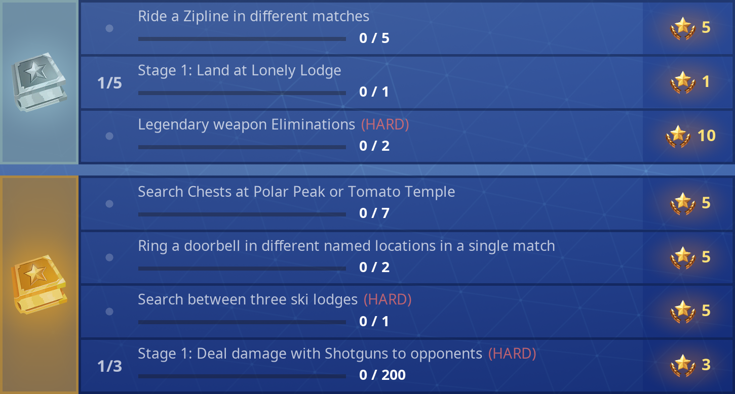 free challenges - the new fortnite challenges