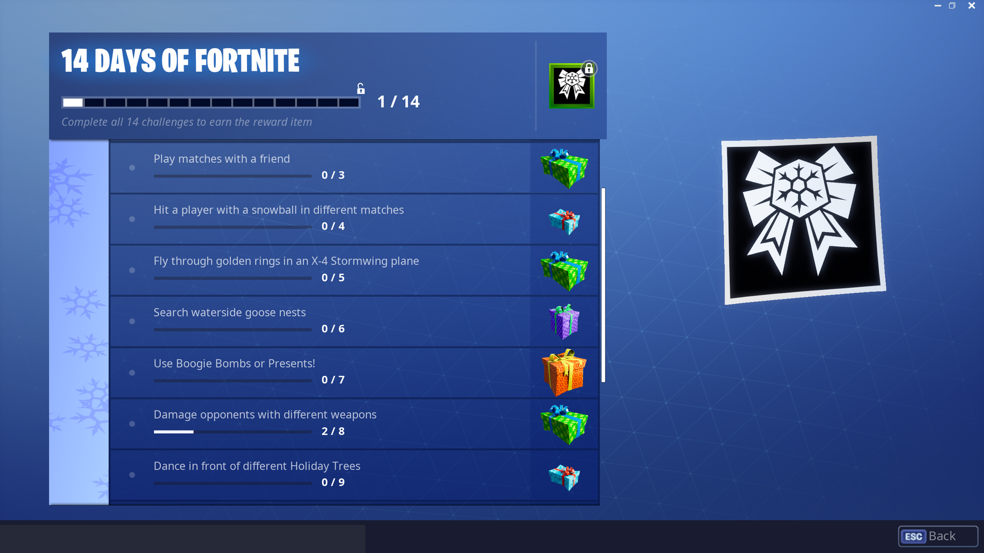 completing today s challenge will reward you with the uncommon snowglobe banner here s how it looks - fortnite front