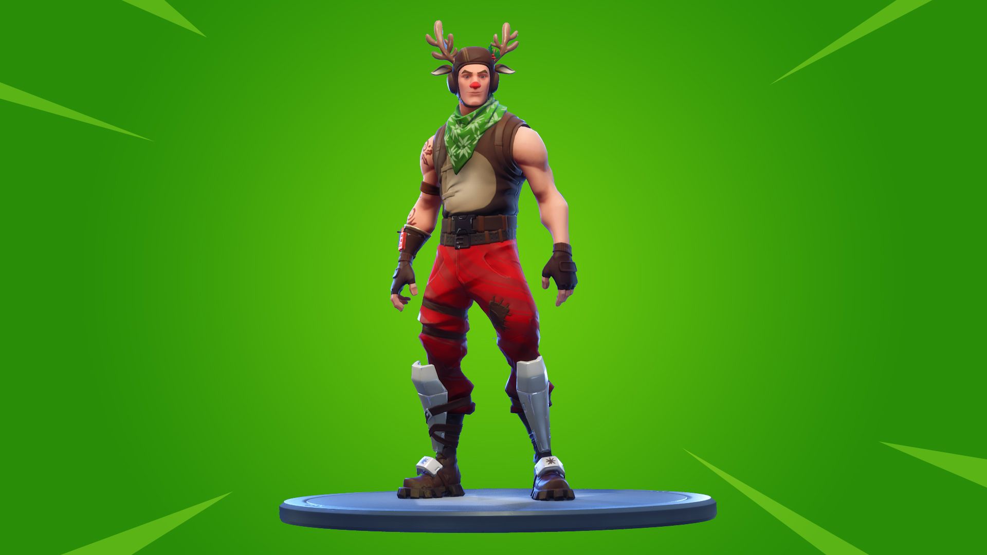 red nosed ranger outfit 800 v bucks - red nosed raider fortnite png