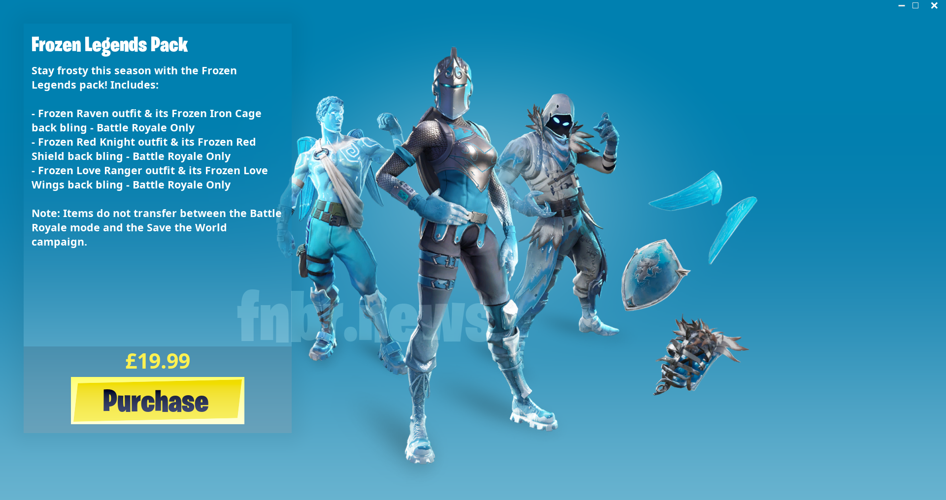 leak frozen legends pack coming to fortnite on december 24th costs 25 fortnite news - season 99 fortnite