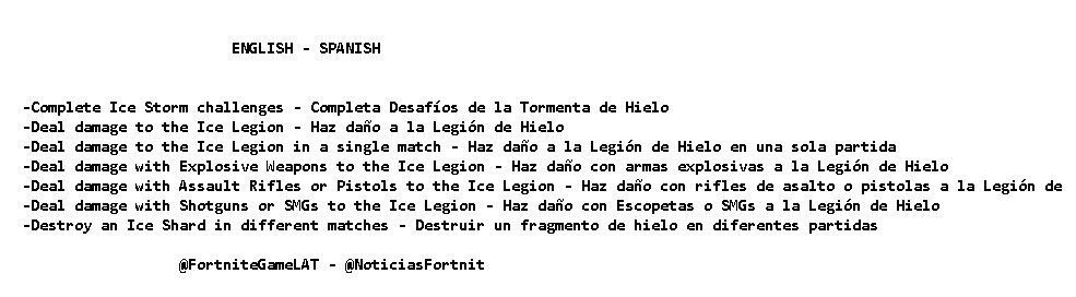 the ice storm challenges have been leaked by fortnitegamelat which include an ice legion it s possible we may be seeing an upcoming in game boss - fortnite event challenges