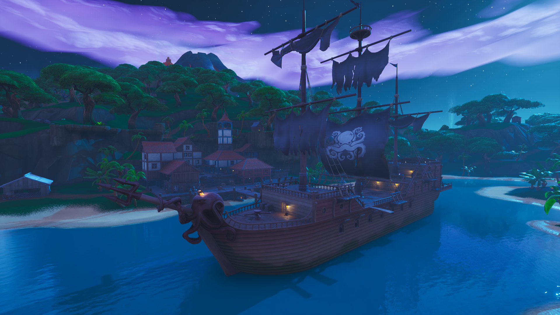lazy lagoon can be found where lazy links once existed outside of the ship dock you can find heavily forested areas surrounding the rest of the lagoon - ship fortnite