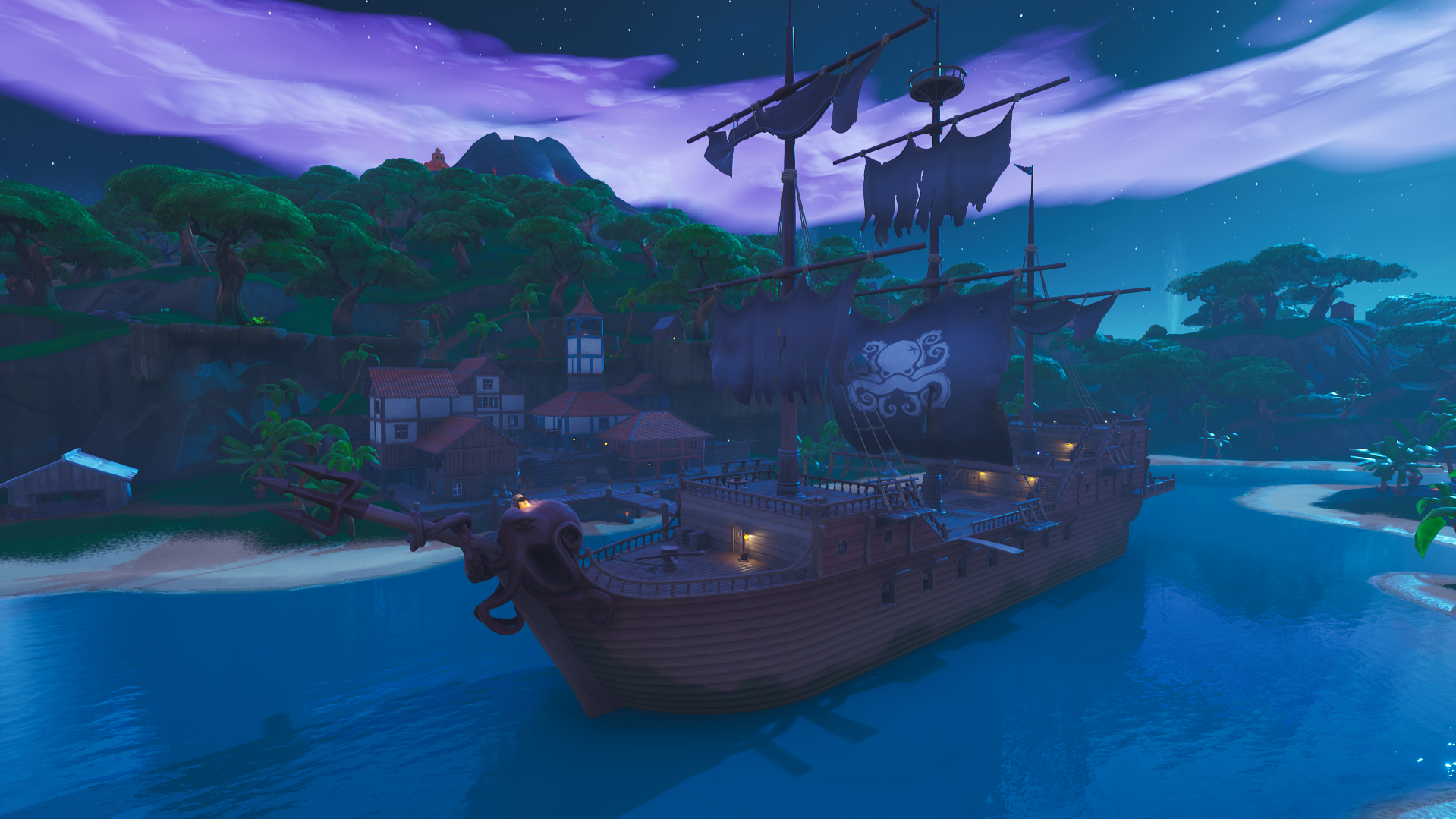 lazy lagoon can be found where lazy links once existed outside of the ship dock you can find heavily forested areas surrounding the rest of the lagoon - fortnite boat season 8