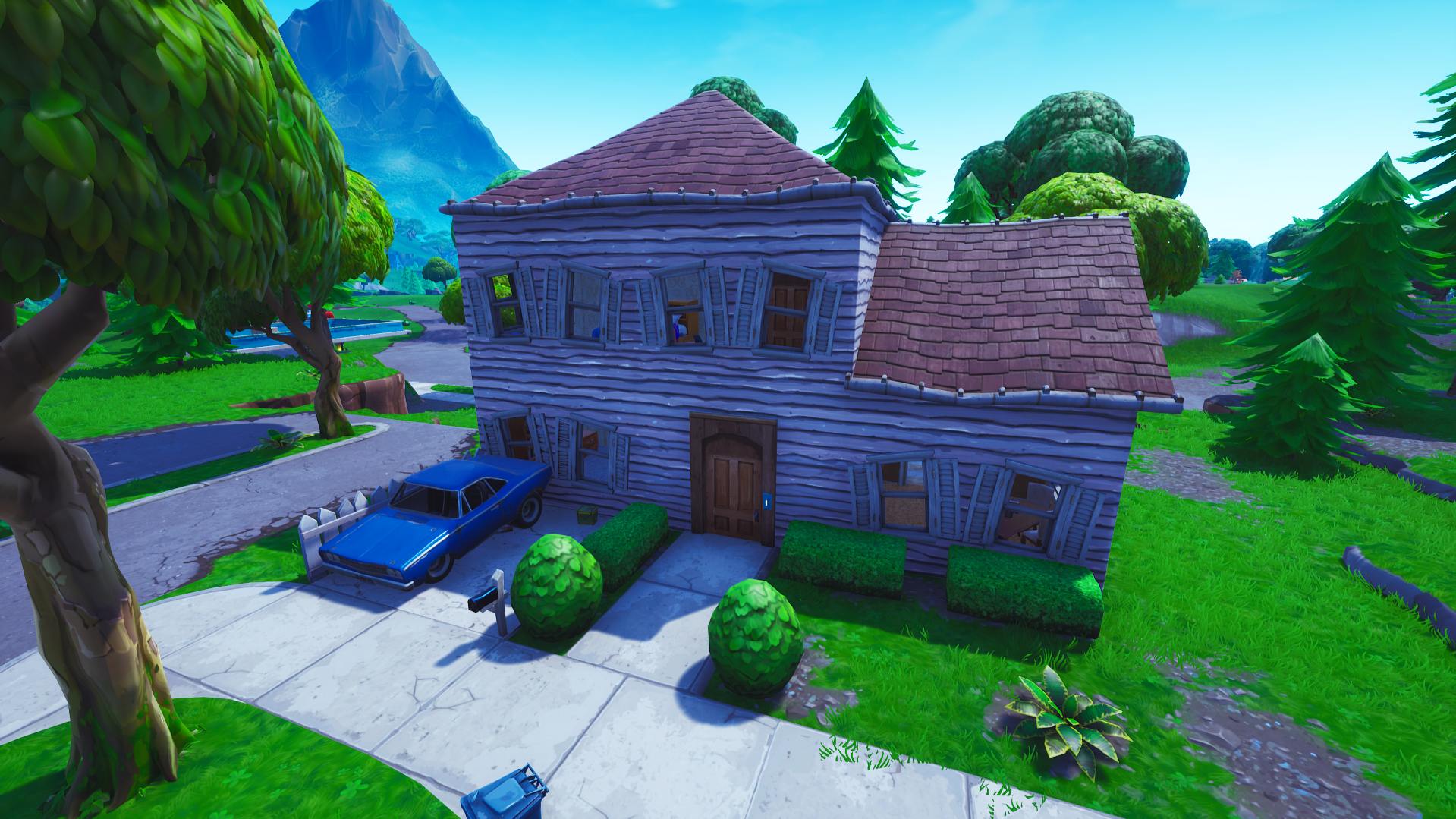 Fortnite salty springs blue house