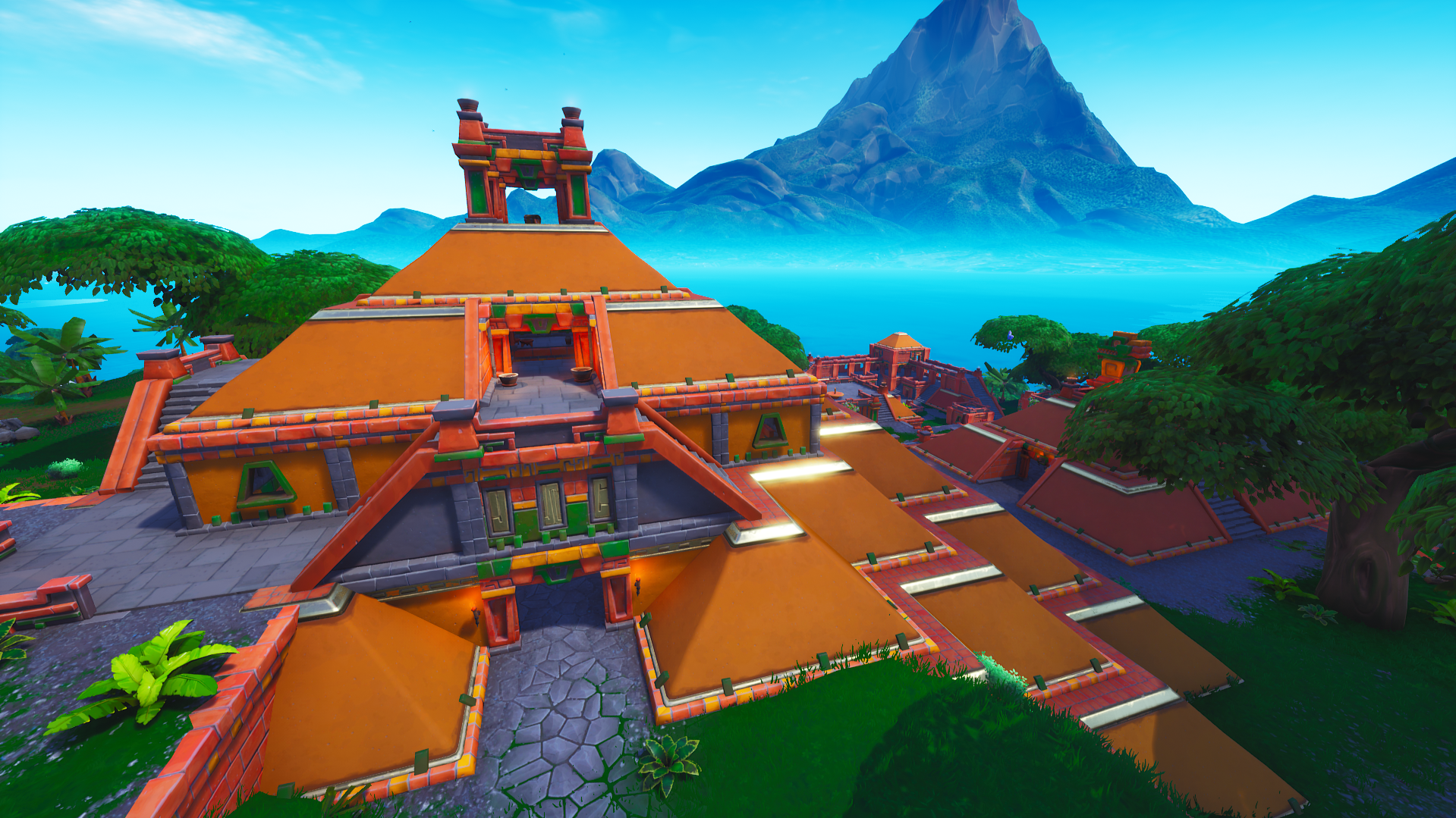 sunny steps can be found on the northeast side of the map around where the block originally was located - fortnite new map after volcano