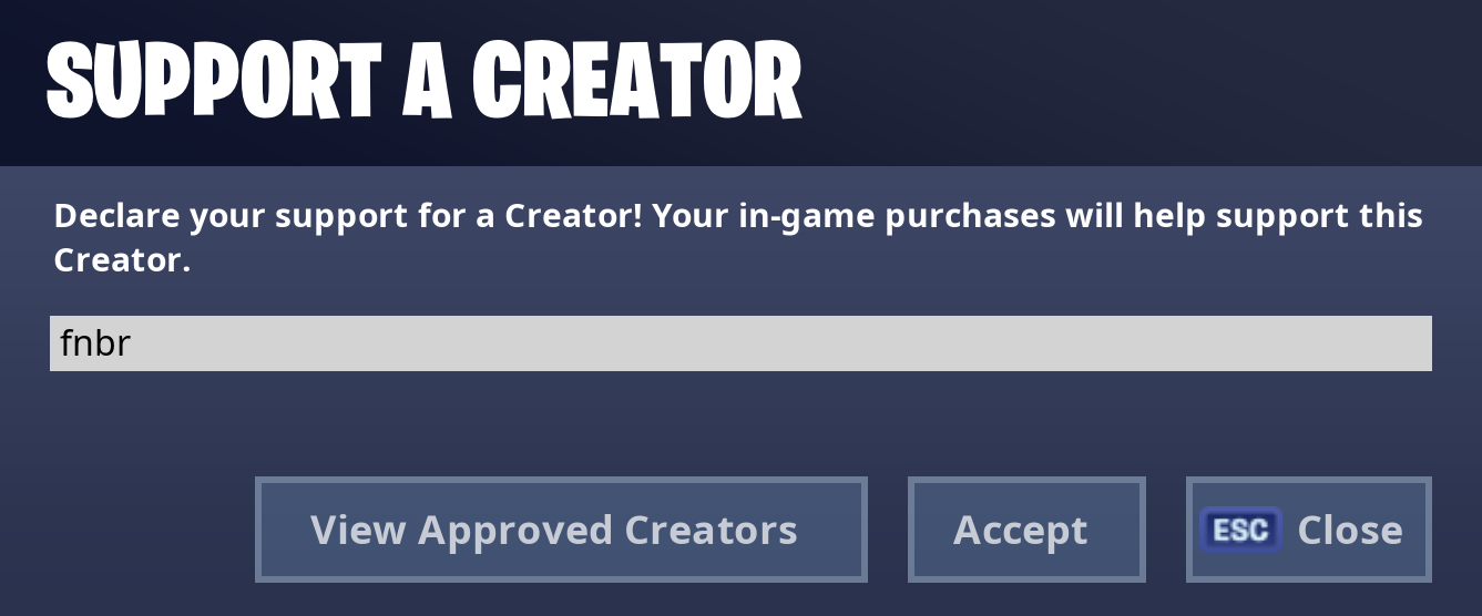 creator code fortnite list