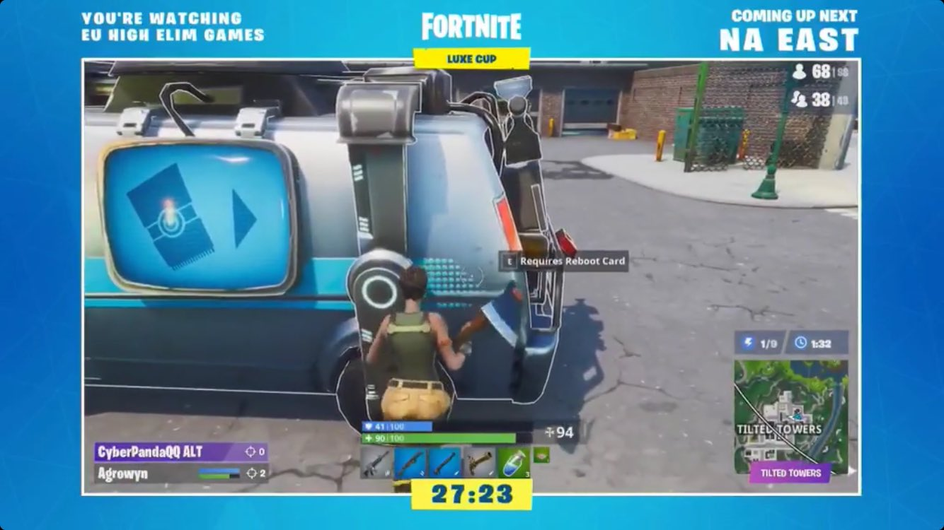 in game glitch shows working respawn van during fortnite luxe cup we ll keep you - fortnite camouflage arme lave