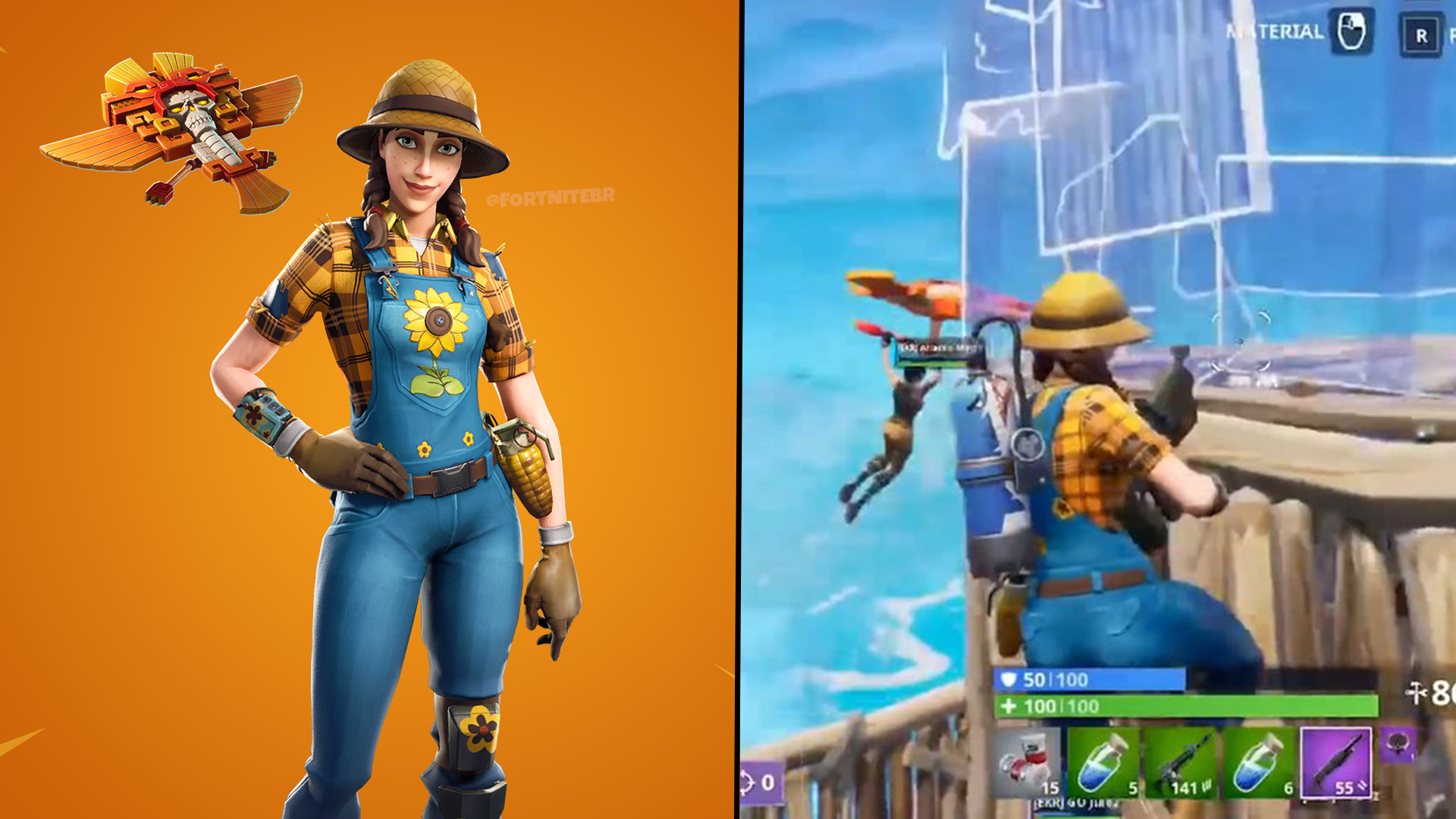 sunbird outfit - fortnite sunbird skin png