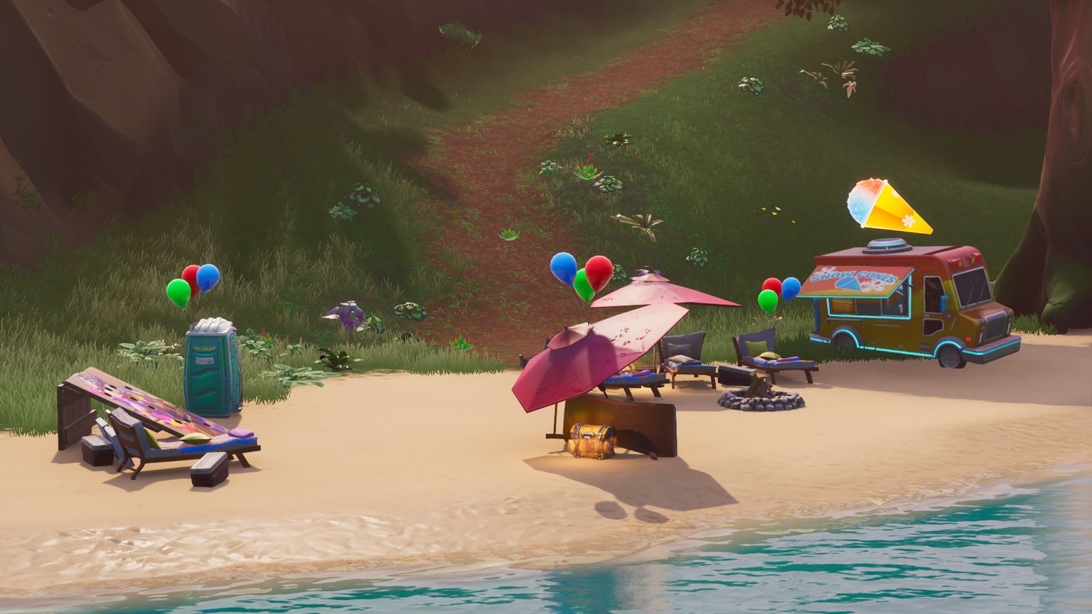 Fortnite 14 Days of Summer - Dance at different beach parties location guide