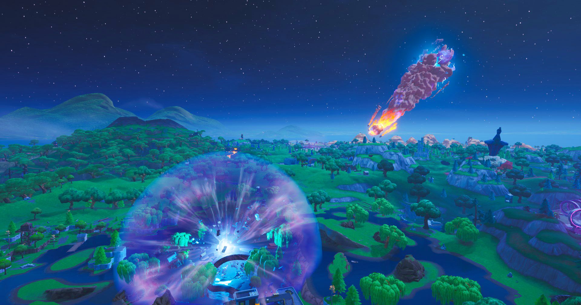 Fortnite Meteor Event Season 10 Season X Map Changes The Return Of Dusty Depot The Meteor More Fortnite News