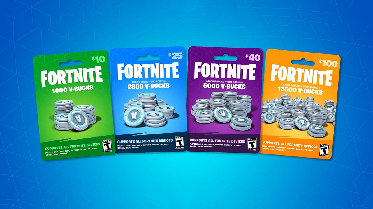 V-Bucks Gift Cards coming to retailers soon