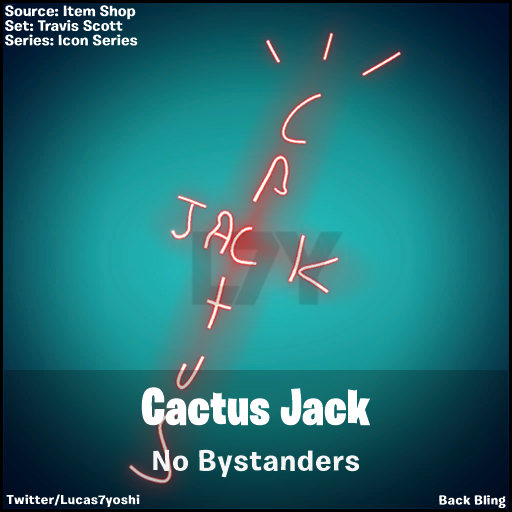 Travis Scott Cactus Jack Backpack Rare Patch Set Fortnite