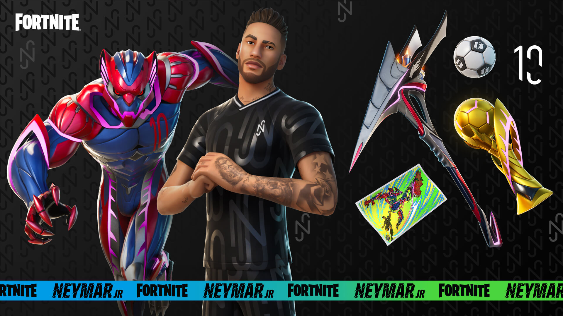 Fortnite reveals Neymar JR Outfit with Competitive and Creative Events