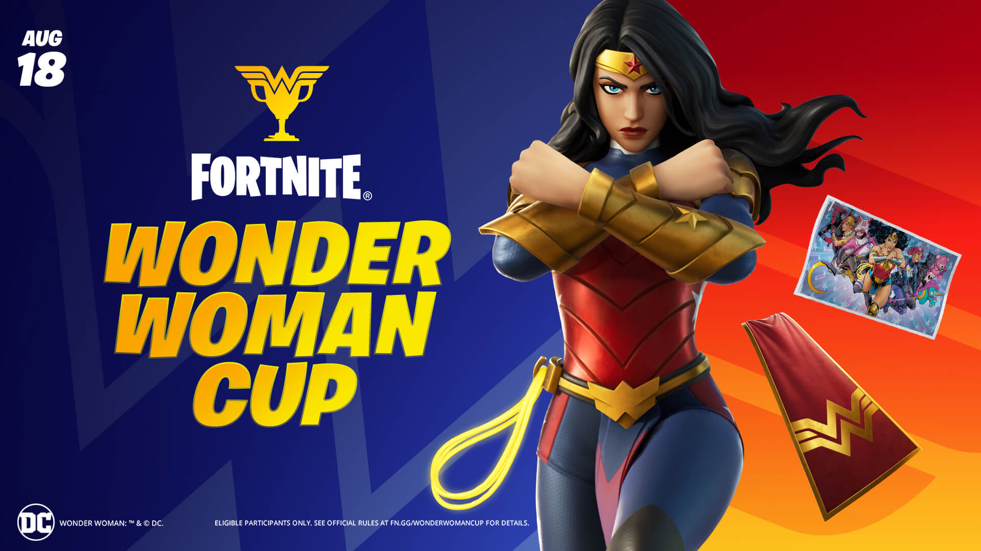 DC's Wonder Woman is coming to Fortnite with a new Cup