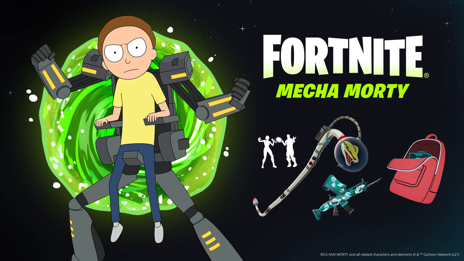 Morty has Joined Rick Sanchez in Fortnite with new 'Mecha Morty' Outfit