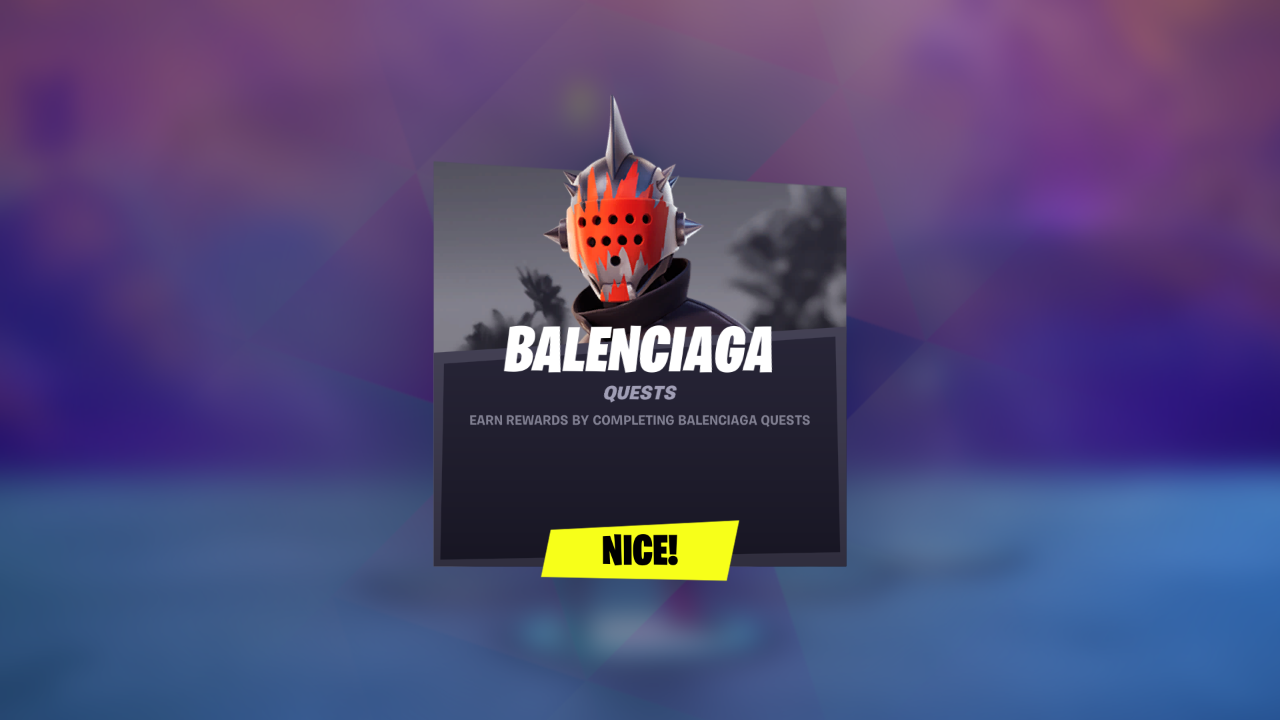 balenciaga fortnite location