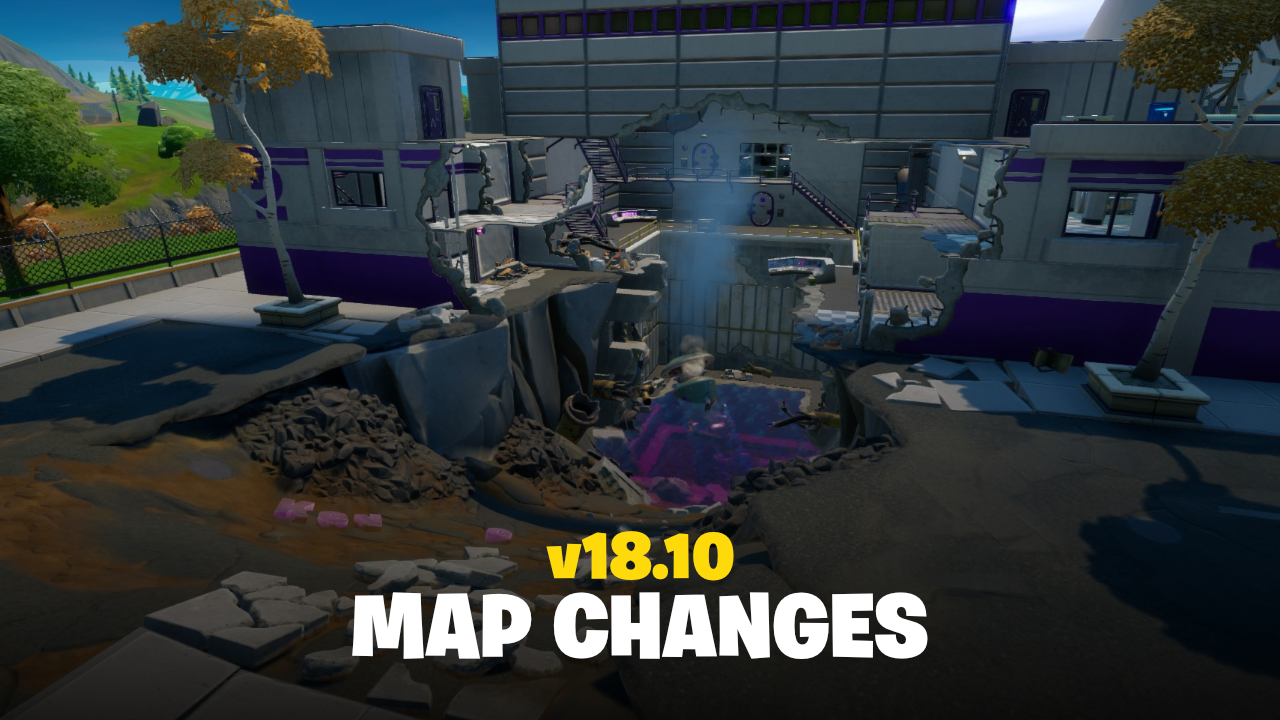 Fortnite v18.10 - Map Changes