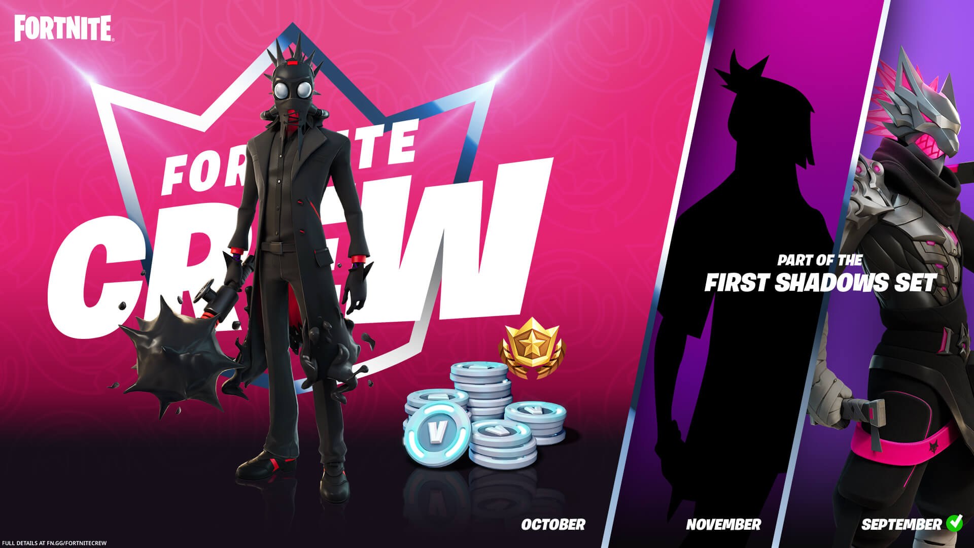 Fortnite Reveals the October 2021 Crew Pack: Chaos Origins