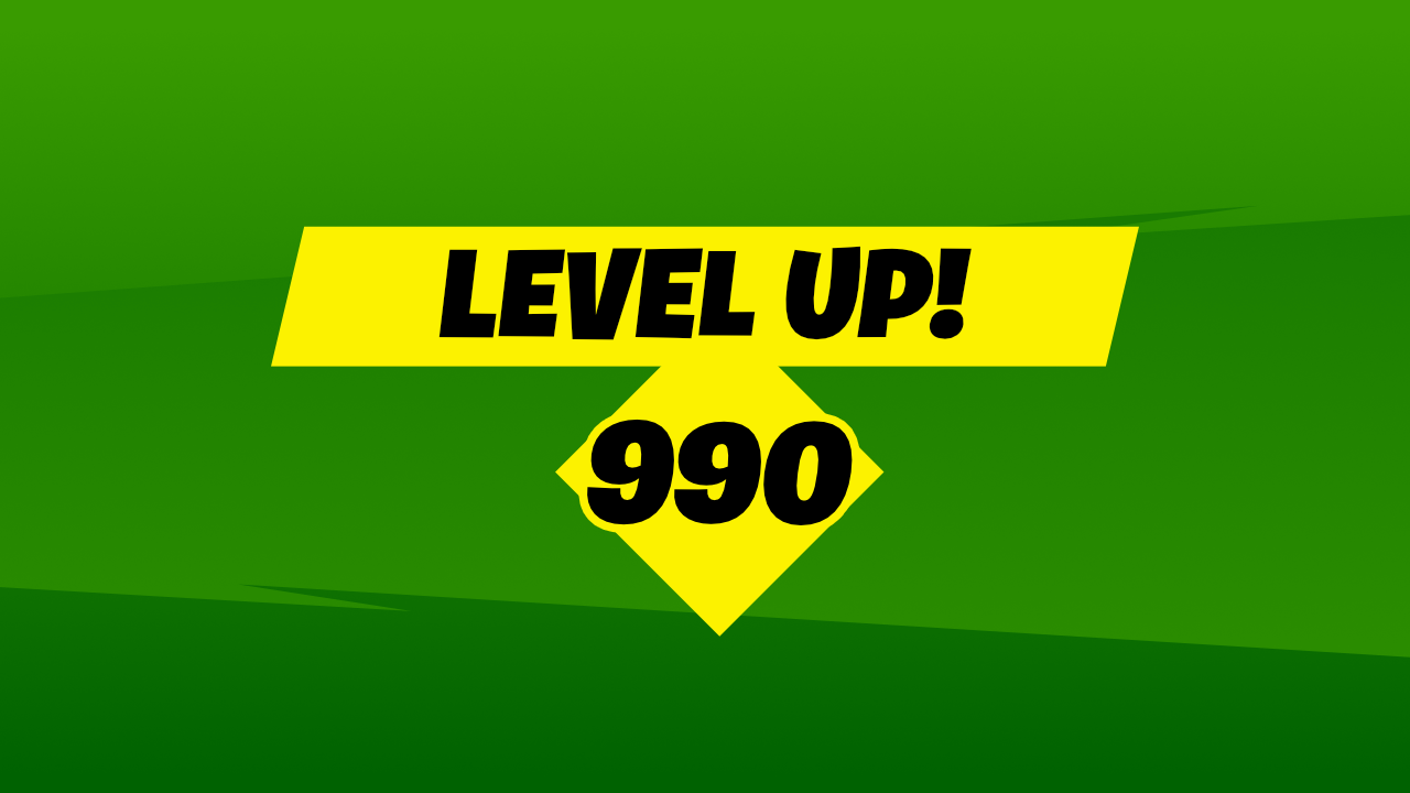 Fortnite player reaches Level 990, breaks Record for Highest Level Ever