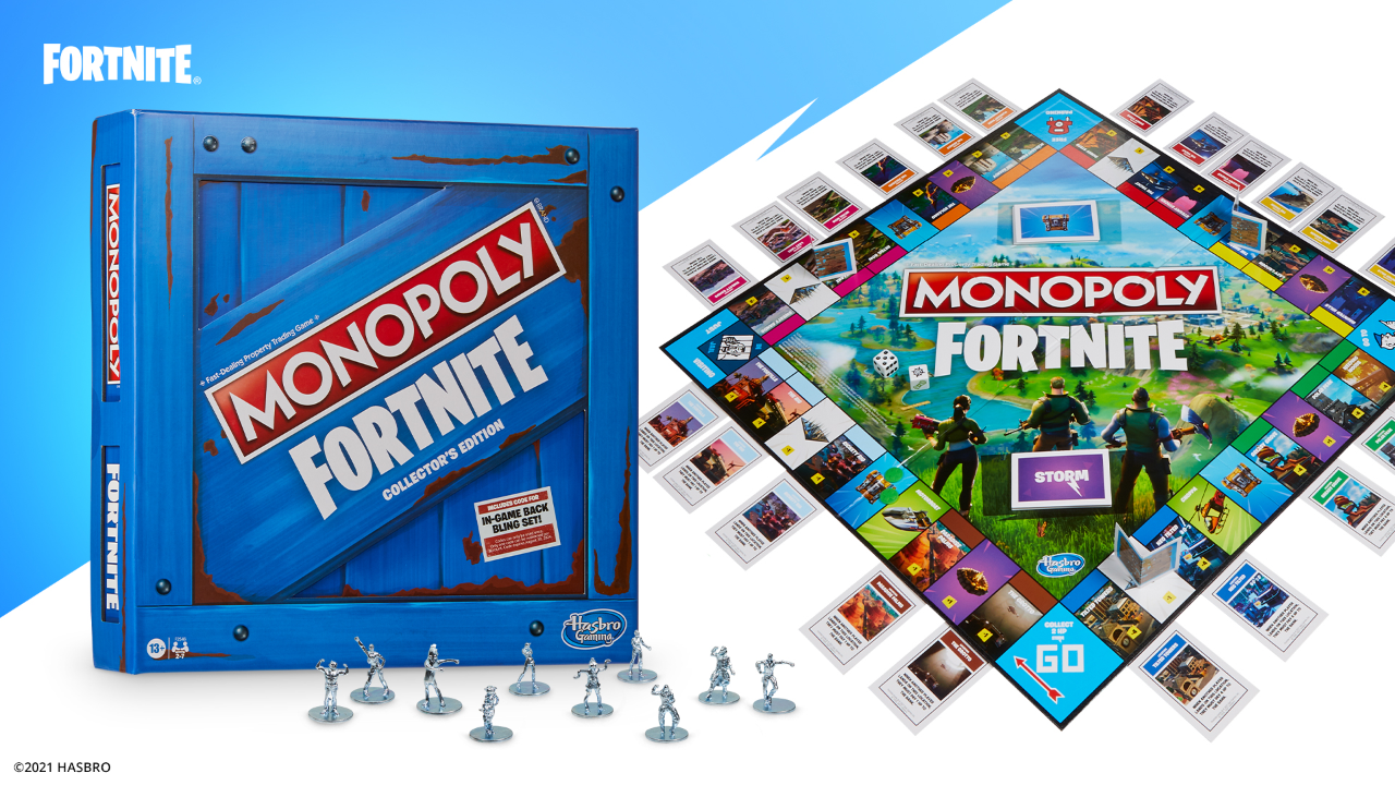 Fortnite reveals new Monopoly Board Game with early access to unreleased Items