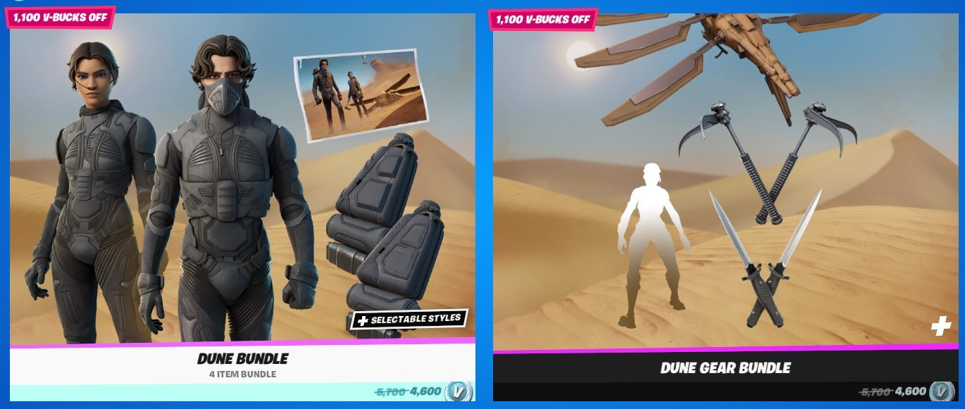 Leak: Dune cosmetics will be coming to the Item Shop soon