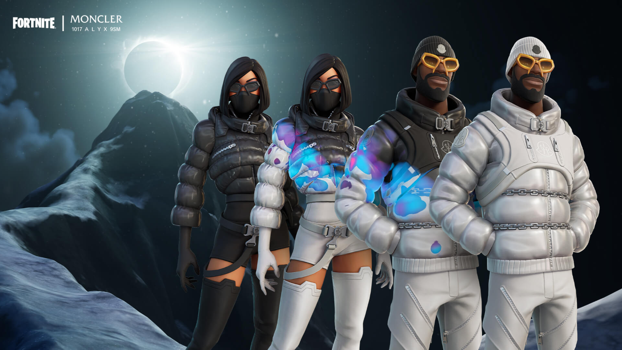 Fortnite Reveals Moncler Cosmetics in new Collaboration