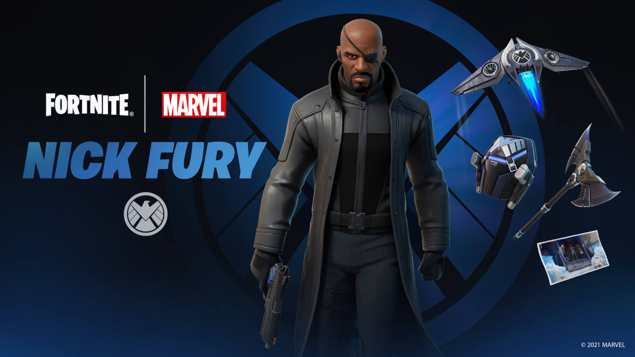 Nick Fury joins Fortnite in latest Marvel collaboration