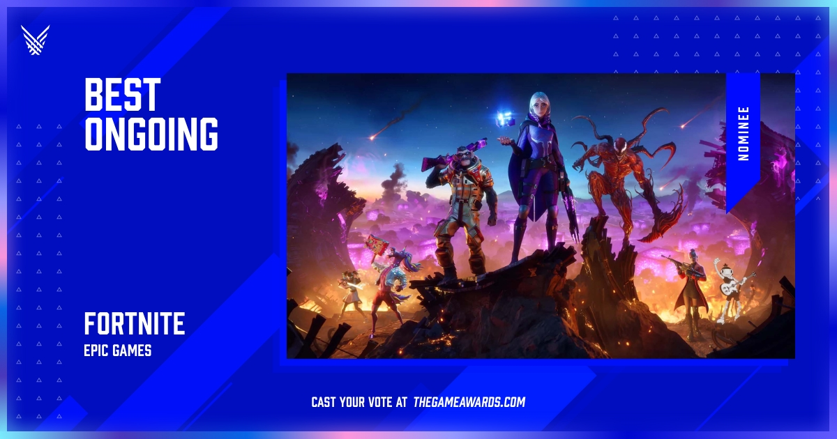 Fortnite Nominated for Two Categories at The Game Awards 2021