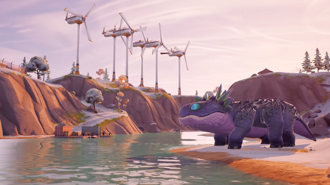 Fortnite Season Intros Dinos & Transformers In Collapsed Island