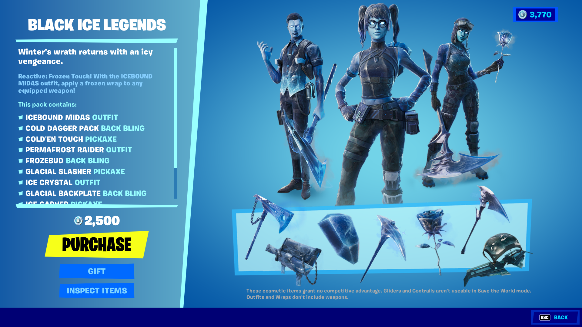 The new Black Ice Legends Pack is now available