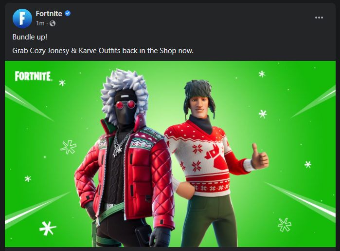 Fortnite leaks upcoming Item Shop on Facebook