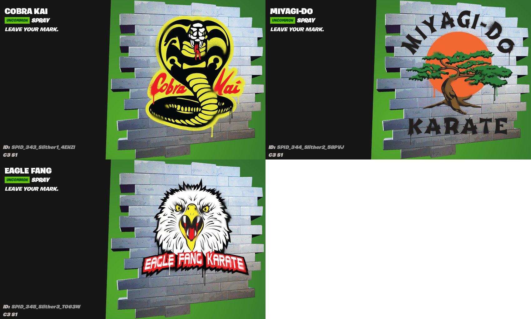 Fortnite x Cobra Kai: New Sprays Leaked