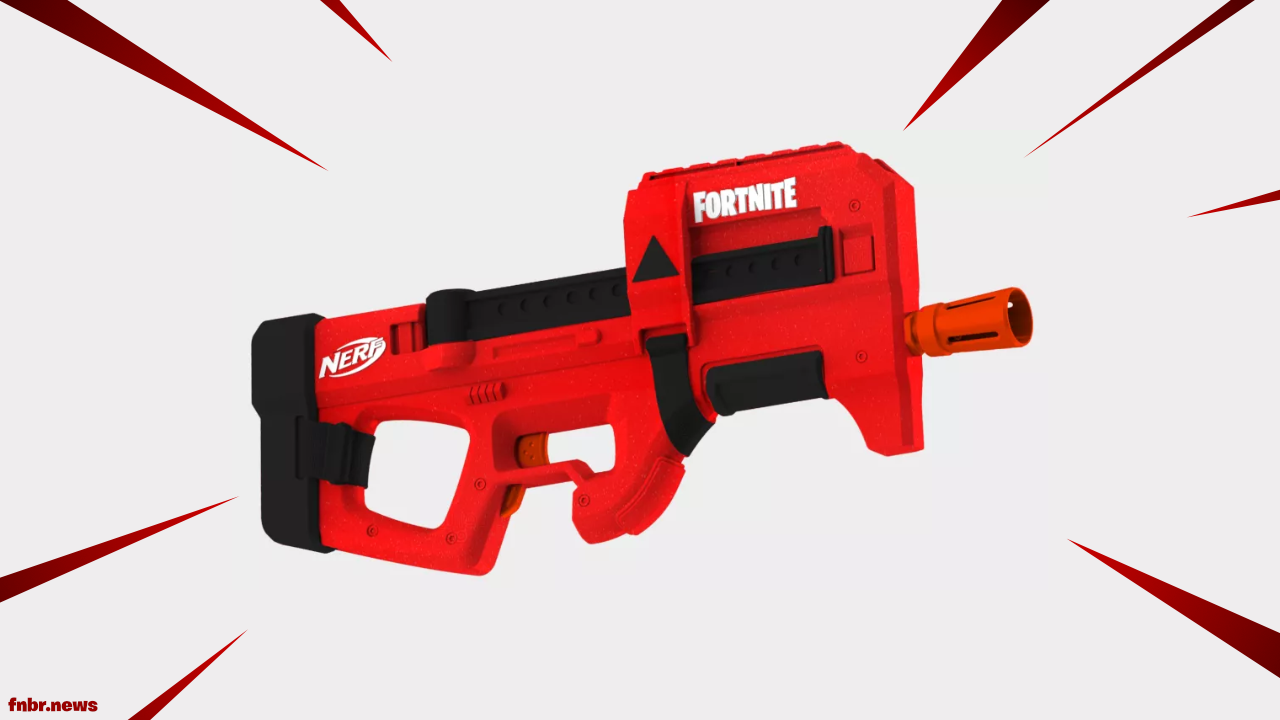 Nerf Fortnite Compact SMG Motorized Dart Blaster, Ultra Red