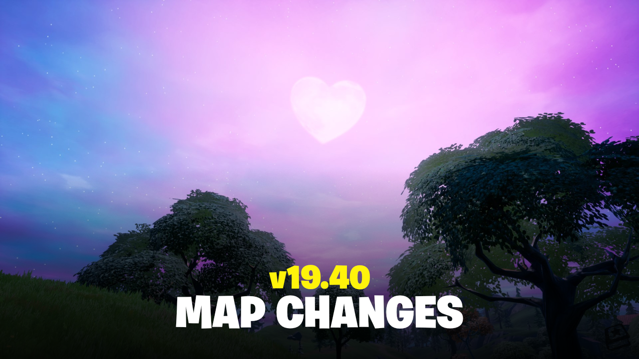 Fortnite v19.40 Map Changes - Heart Moon