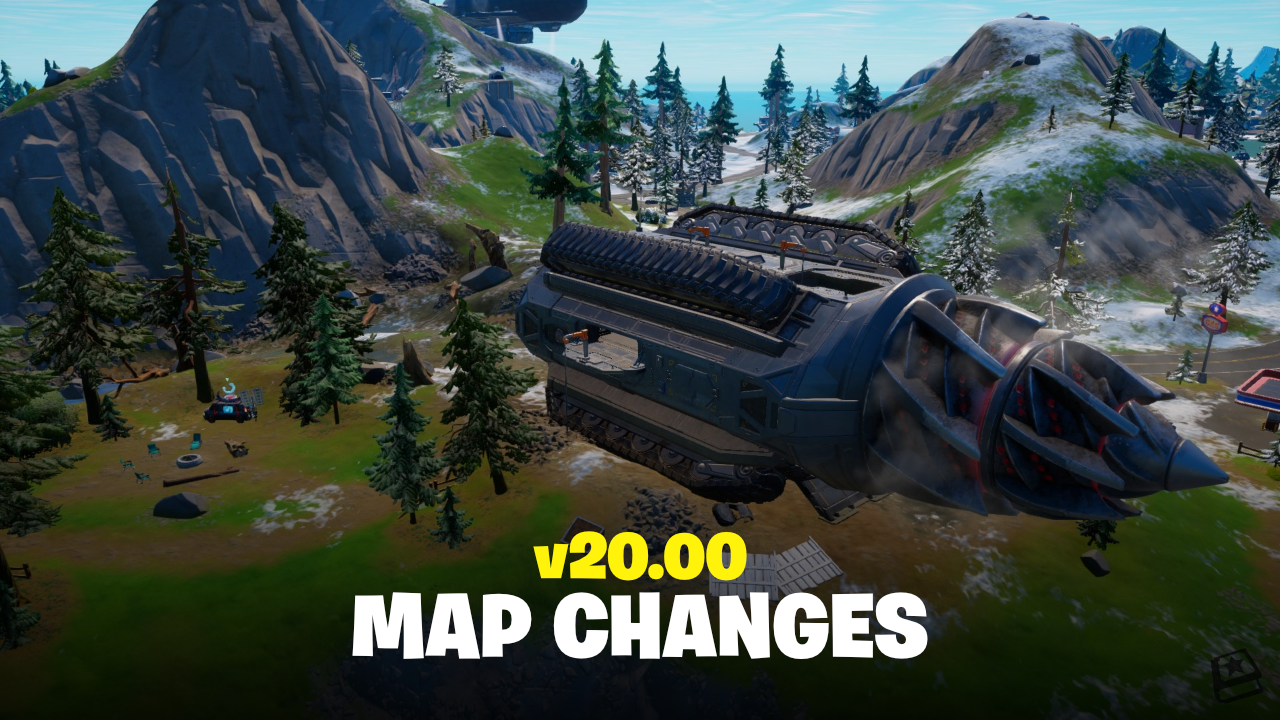 Fortnite v20.00 Map Changes - The Fortress, Command Cavern and more