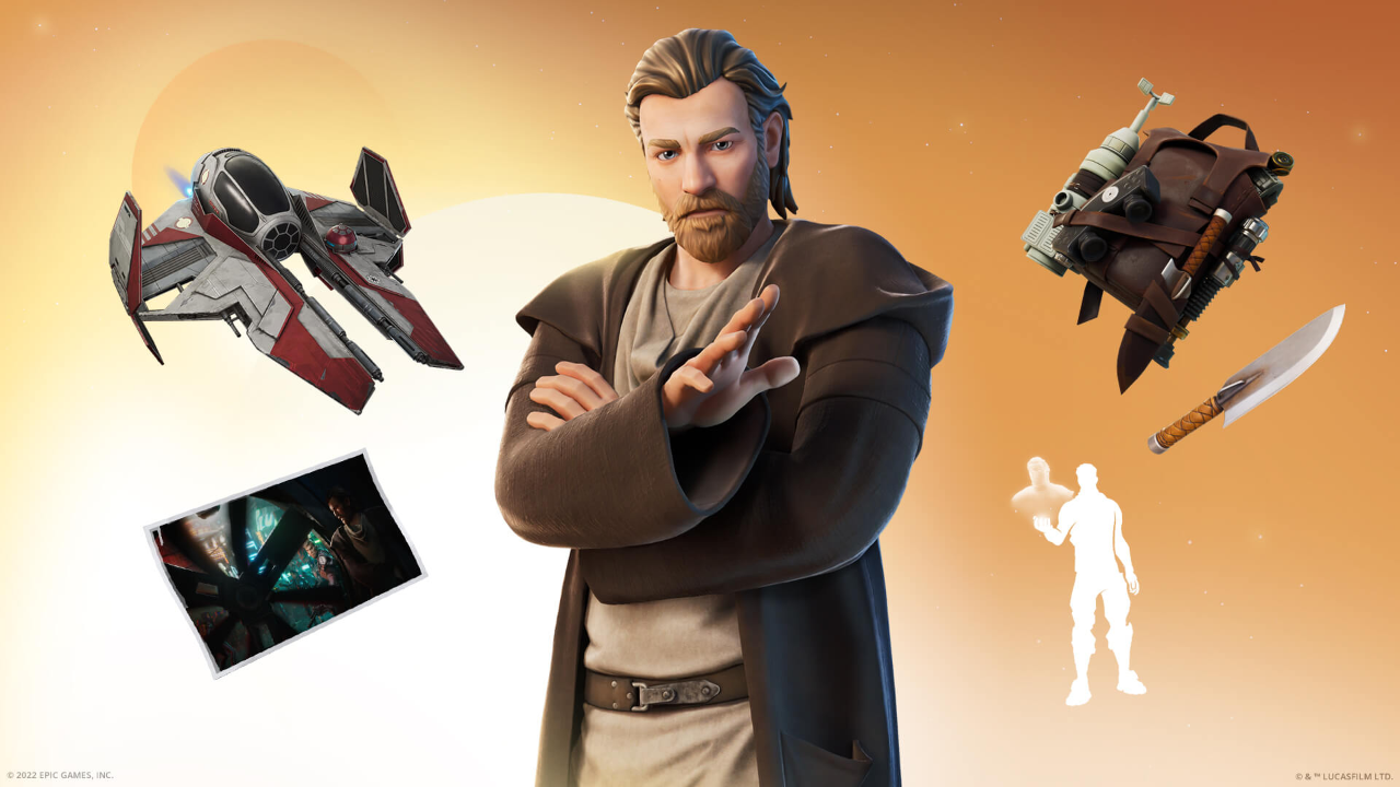 Fortnite Officially Reveals Obi-Wan Kenobi Set