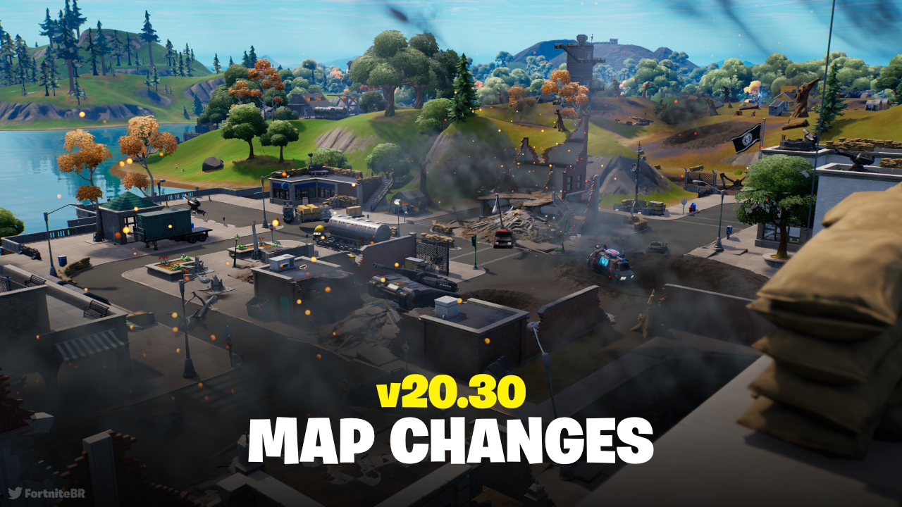 Fortnite v20.30 Map Changes - Tilted Towers Destroyed (again)