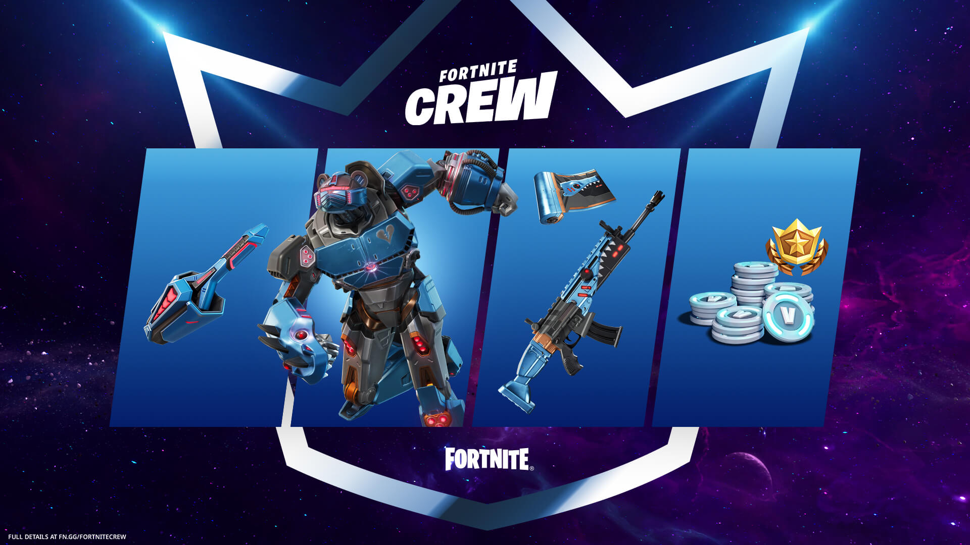 Fortnite Reveals the June 2022 Crew Pack: Mecha Strike Commander