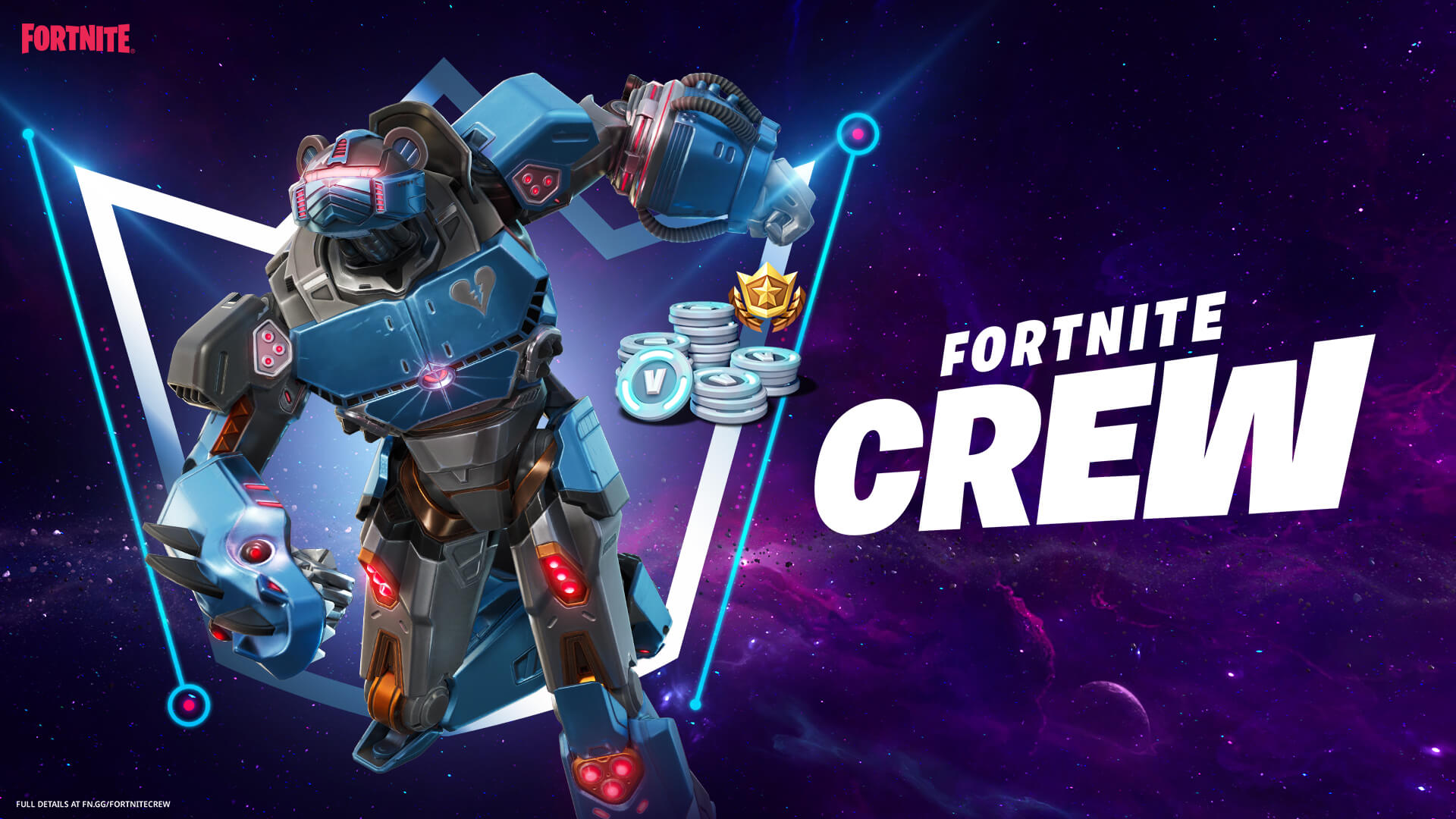 Fortnite Reveals the June 2022 Crew Pack: Mecha Strike Commander