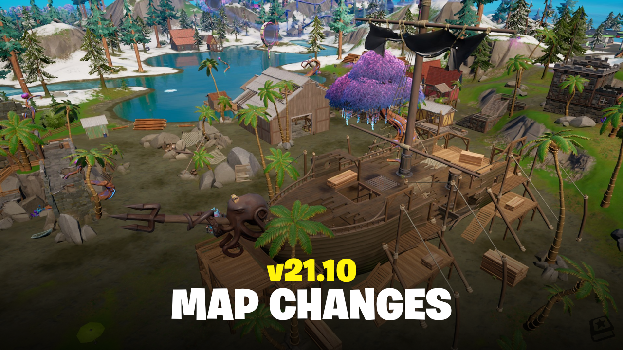 Fortnite v21.10 Map Changes - Logjam Lotus, Chop Shop and more
