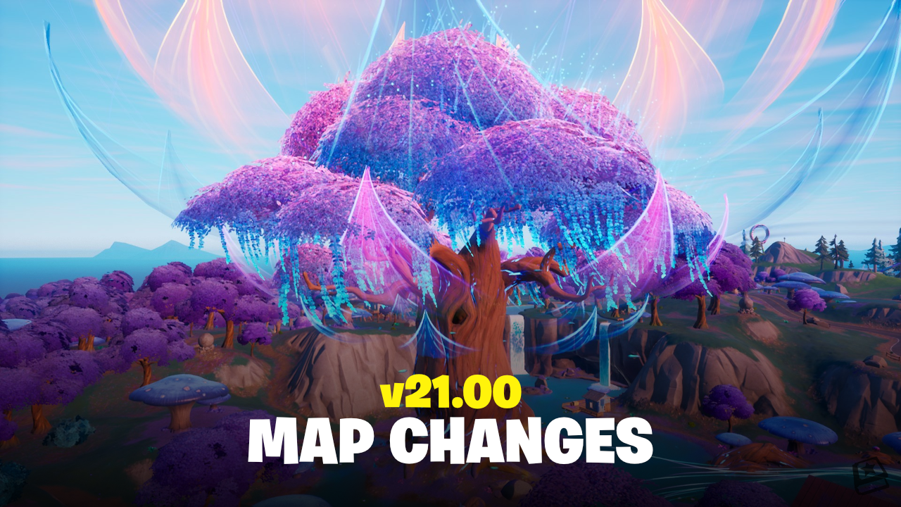 Fortnite v21.00 Map Changes - Rave Cave, Reality Falls and more