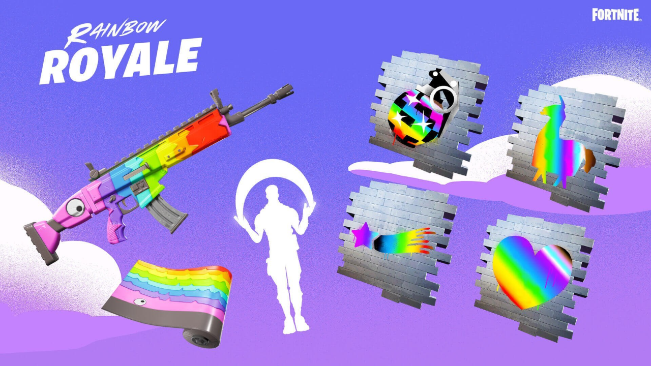 Leak: Rainbow Royale returning to Fortnite tonight