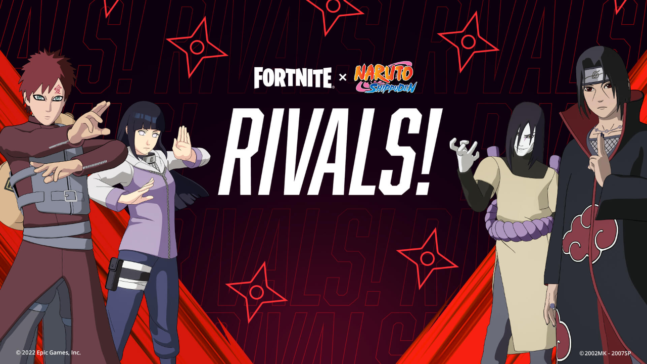 Fortnite officially reveals Naruto Rivals Set