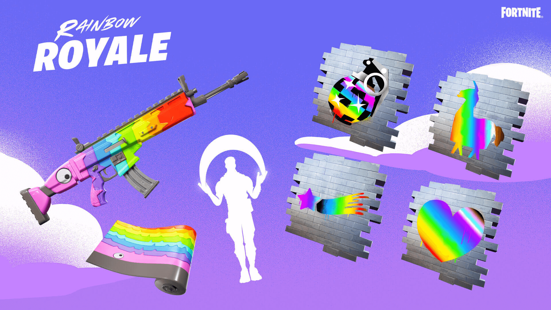 Rainbow Royale returns to the Fortnite Item Shop