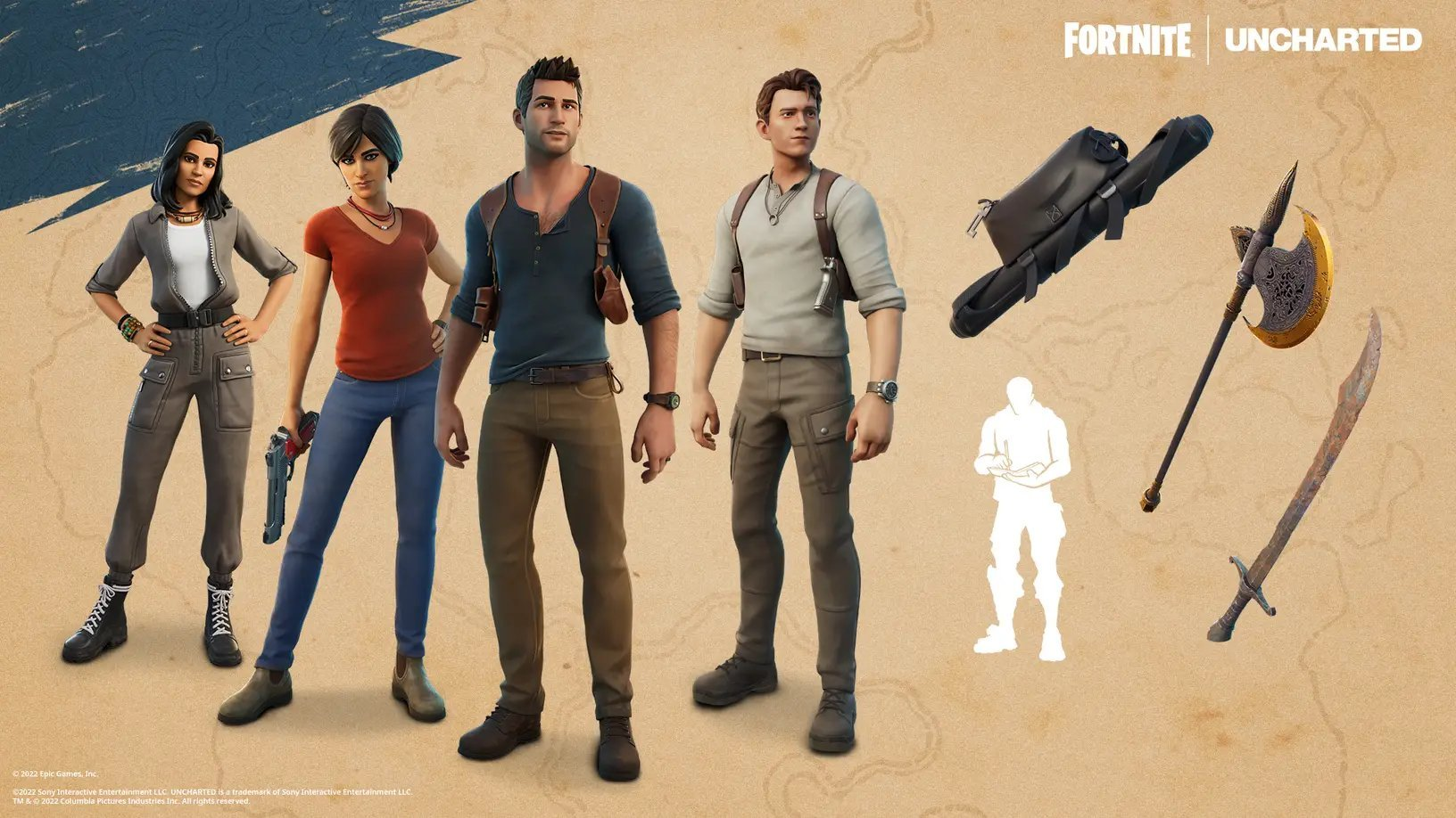 Uncharted returns to the Fortnite Item Shop