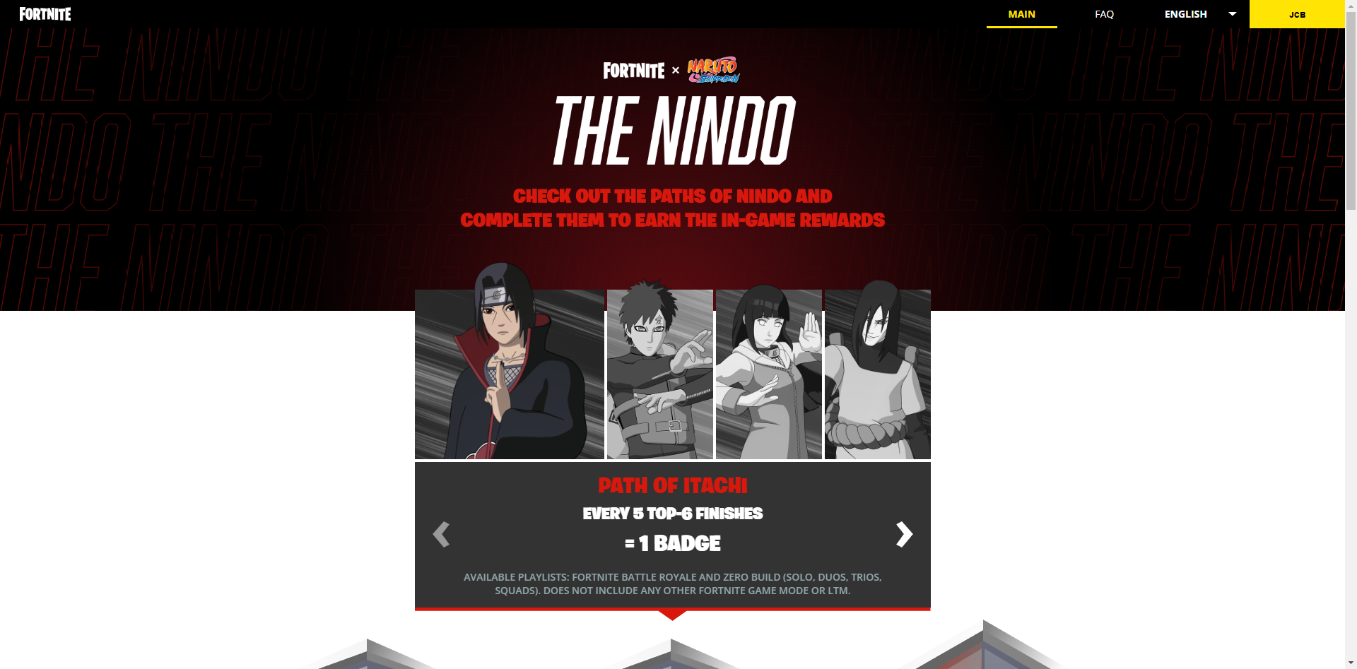 How to earn free Naruto Fortnite rewards: Nindo challenge event guide -  Charlie INTEL