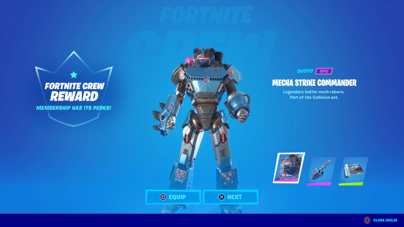 The Mecha Strike Commander Crew Pack is Available Now | Fortnite News