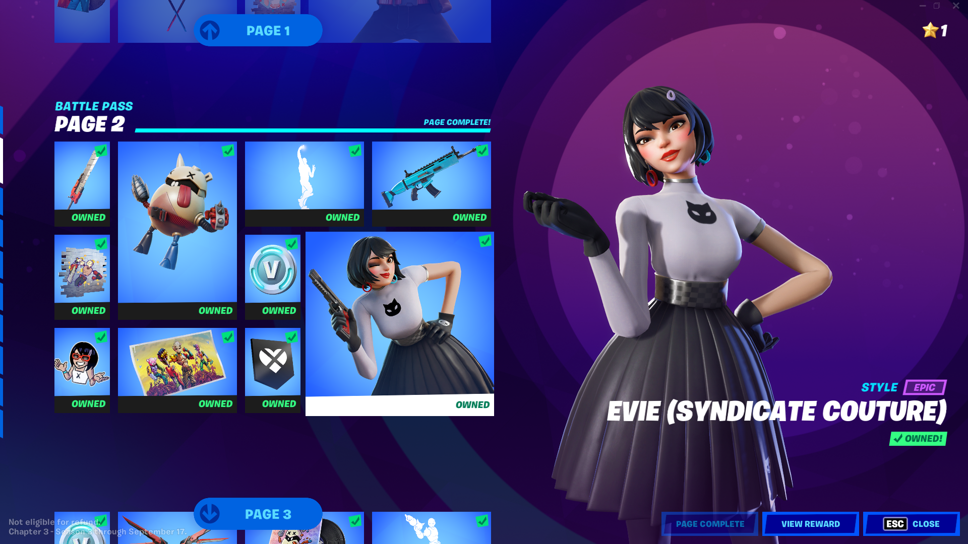 Pass complete. Evie Syndicate Couture. Синдикат ФОРТНАЙТ. Fortnite Chapter 4 Season 3. Evie ФОРТНАЙТ.